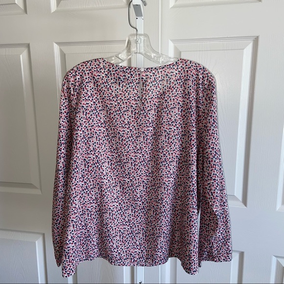 J Crew Mini Floral Print Ruffle Top Cottagecore - Picture 7 of 13